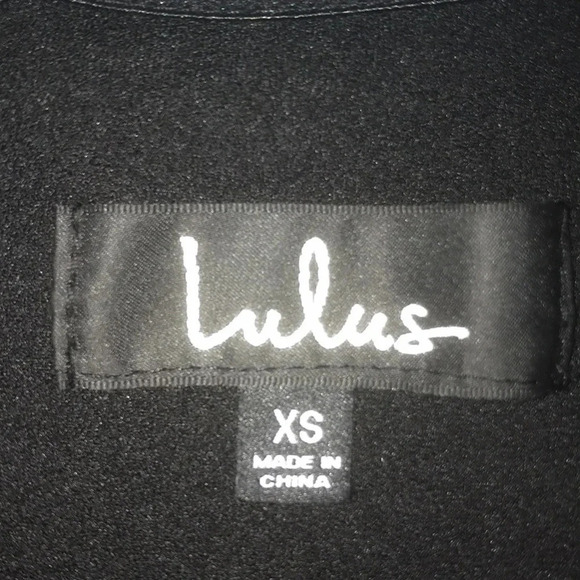 LULUS FOXY strapless maxi black non slip bodice front side high slit NEW size XS - Picture 7 of 12